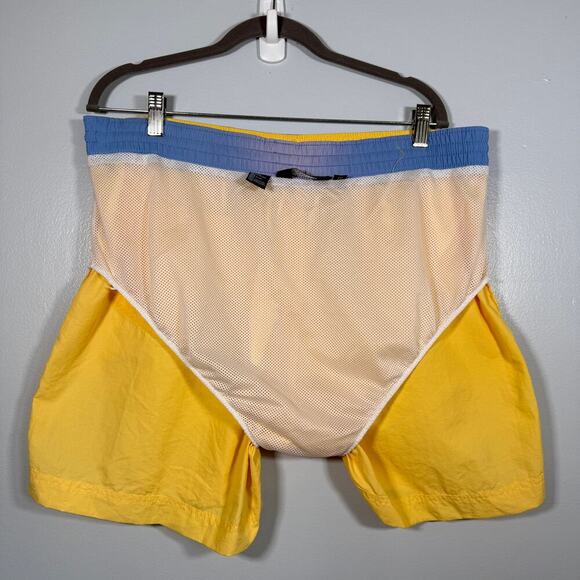 Polo Ralph Lauren Yellow Swim Trunks Men’s L Vintage Mesh Lined Shorts - Picture 8 of 8